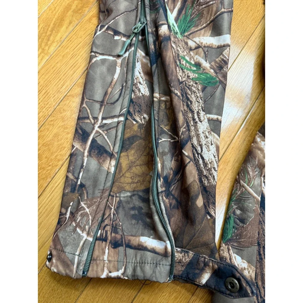 New View Mens Camouflage Hunting Jacket and Pants Set Softshell Fleece Lined S